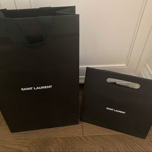 Set of Two Yves Saint Laurent paper bags